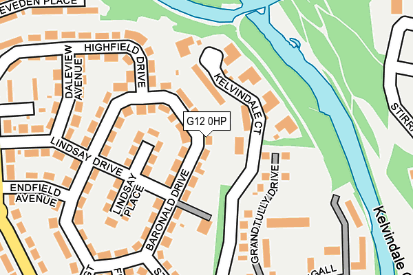 G12 0HP map - OS OpenMap – Local (Ordnance Survey)