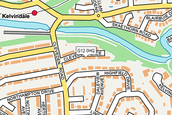 G12 0HQ map - OS OpenMap – Local (Ordnance Survey)