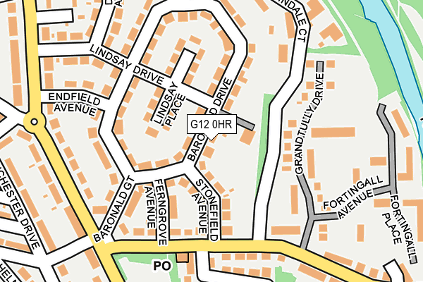 G12 0HR map - OS OpenMap – Local (Ordnance Survey)