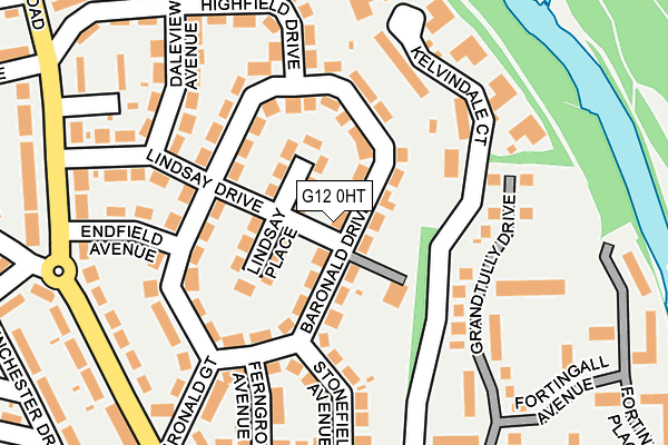 G12 0HT map - OS OpenMap – Local (Ordnance Survey)