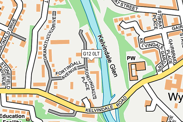 G12 0LT map - OS OpenMap – Local (Ordnance Survey)