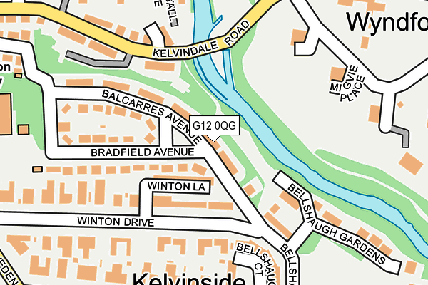 G12 0QG map - OS OpenMap – Local (Ordnance Survey)