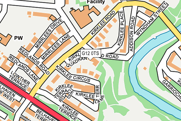 G12 0TS map - OS OpenMap – Local (Ordnance Survey)