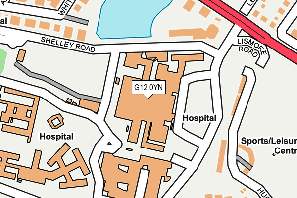 G12 0YN map - OS OpenMap – Local (Ordnance Survey)