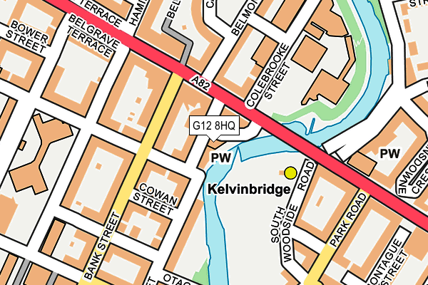 G12 8HQ map - OS OpenMap – Local (Ordnance Survey)