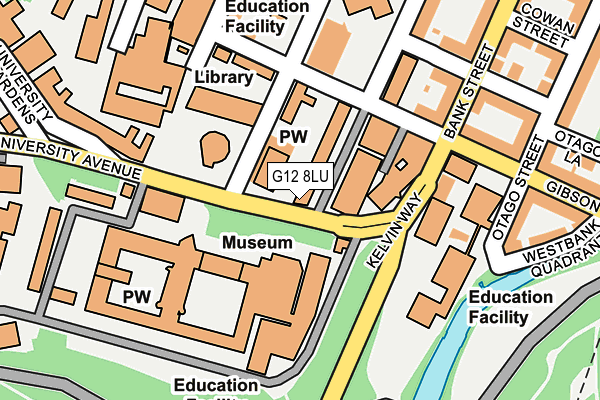 G12 8LU map - OS OpenMap – Local (Ordnance Survey)