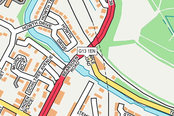 G13 1EN map - OS OpenMap – Local (Ordnance Survey)