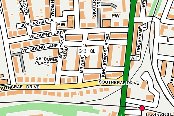 G13 1QL map - OS OpenMap – Local (Ordnance Survey)