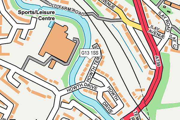 G13 1SS map - OS OpenMap – Local (Ordnance Survey)