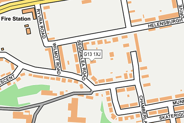 G13 1XJ map - OS OpenMap – Local (Ordnance Survey)