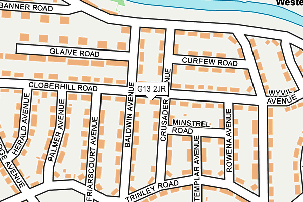 G13 2JR map - OS OpenMap – Local (Ordnance Survey)