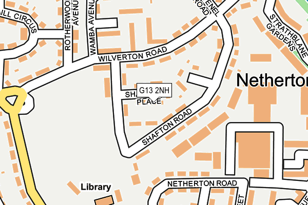 G13 2NH map - OS OpenMap – Local (Ordnance Survey)