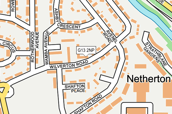 G13 2NP map - OS OpenMap – Local (Ordnance Survey)