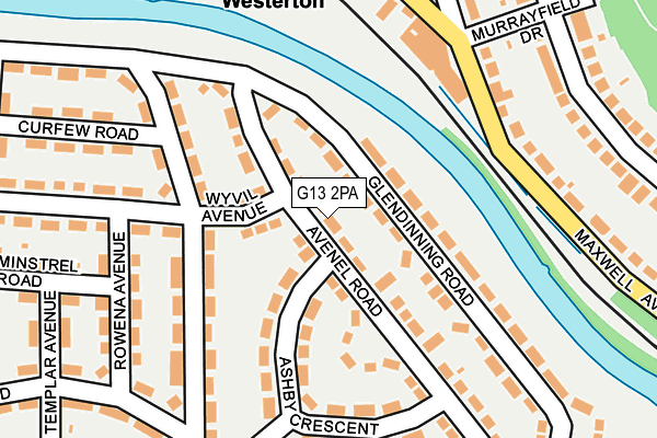 G13 2PA map - OS OpenMap – Local (Ordnance Survey)