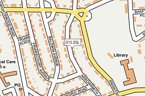 G13 2QL map - OS OpenMap – Local (Ordnance Survey)