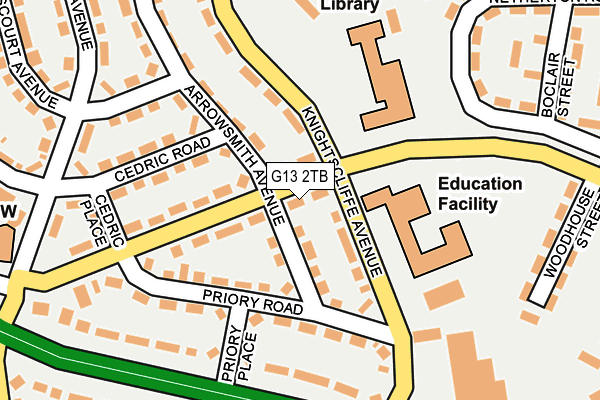 G13 2TB map - OS OpenMap – Local (Ordnance Survey)