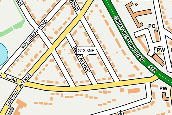 G13 3NF map - OS OpenMap – Local (Ordnance Survey)
