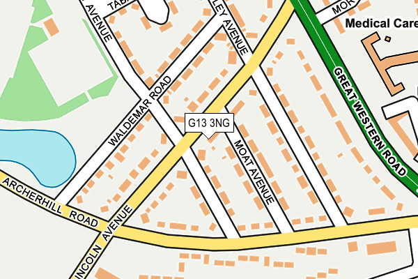G13 3NG map - OS OpenMap – Local (Ordnance Survey)