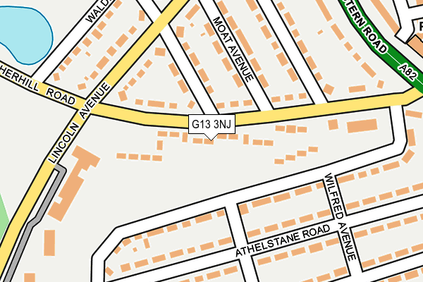 G13 3NJ map - OS OpenMap – Local (Ordnance Survey)