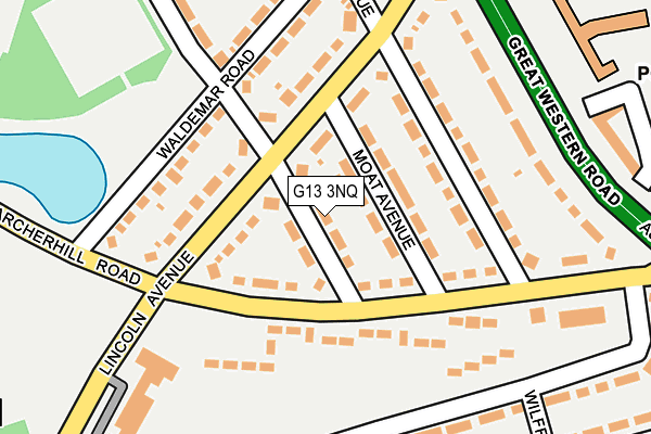 G13 3NQ map - OS OpenMap – Local (Ordnance Survey)