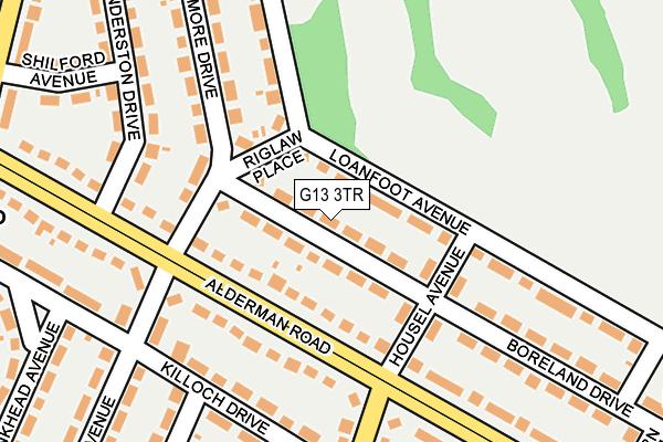 G13 3TR map - OS OpenMap – Local (Ordnance Survey)