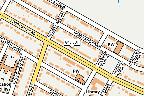 G13 3UT map - OS OpenMap – Local (Ordnance Survey)