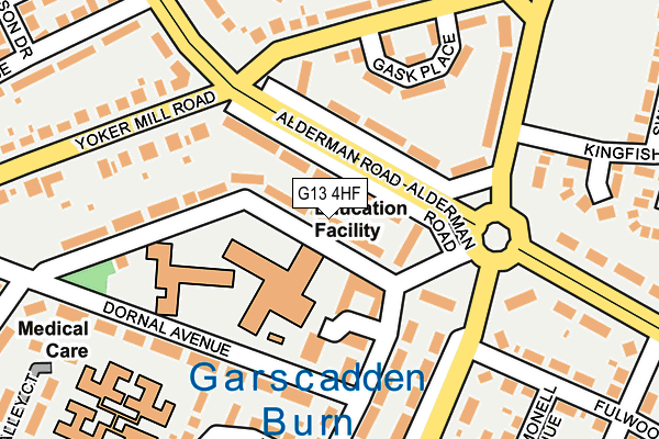 G13 4HF map - OS OpenMap – Local (Ordnance Survey)