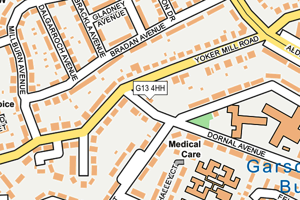 G13 4HH map - OS OpenMap – Local (Ordnance Survey)