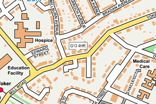 G13 4HR map - OS OpenMap – Local (Ordnance Survey)