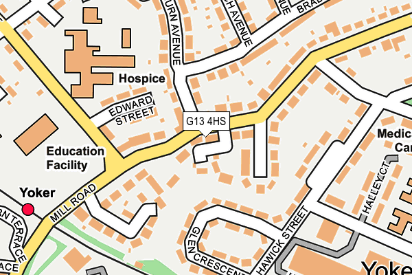 G13 4HS map - OS OpenMap – Local (Ordnance Survey)