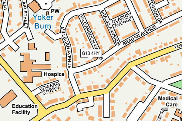 G13 4HY map - OS OpenMap – Local (Ordnance Survey)