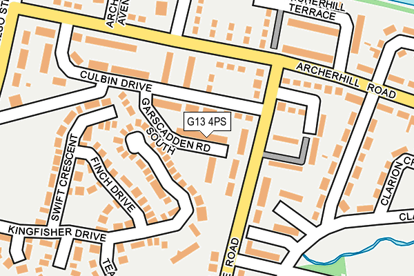 G13 4PS map - OS OpenMap – Local (Ordnance Survey)