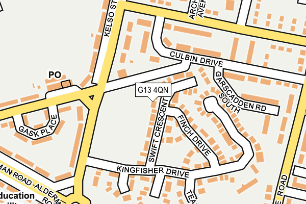 G13 4QN map - OS OpenMap – Local (Ordnance Survey)