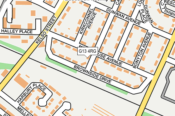 G13 4RG map - OS OpenMap – Local (Ordnance Survey)