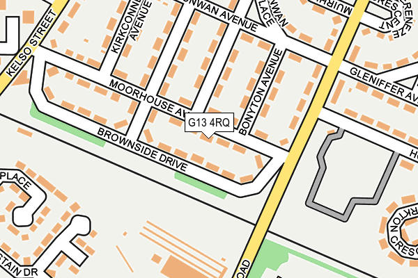 G13 4RQ map - OS OpenMap – Local (Ordnance Survey)