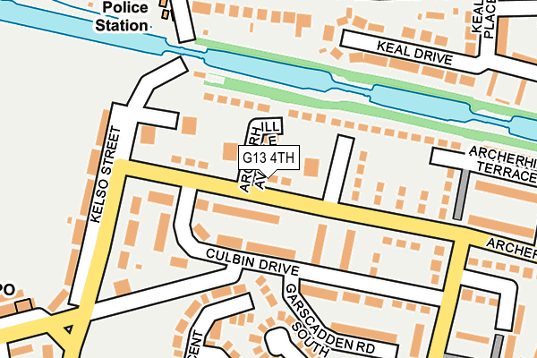 G13 4TH map - OS OpenMap – Local (Ordnance Survey)