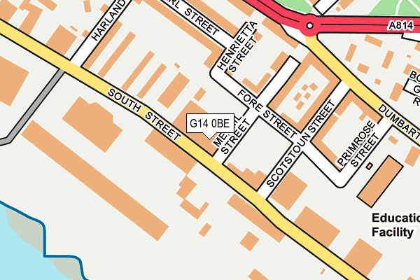 G14 0BE map - OS OpenMap – Local (Ordnance Survey)