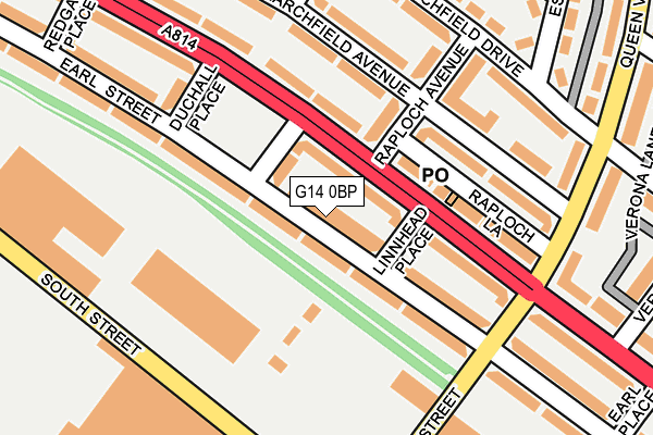 G14 0BP map - OS OpenMap – Local (Ordnance Survey)