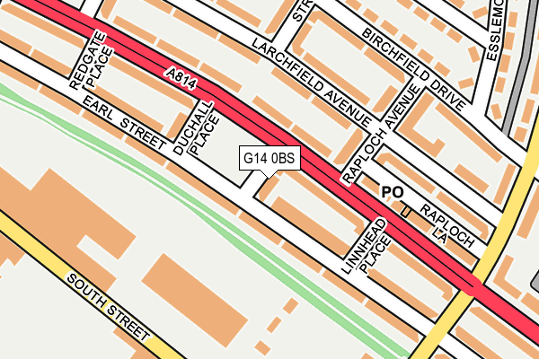 G14 0BS map - OS OpenMap – Local (Ordnance Survey)