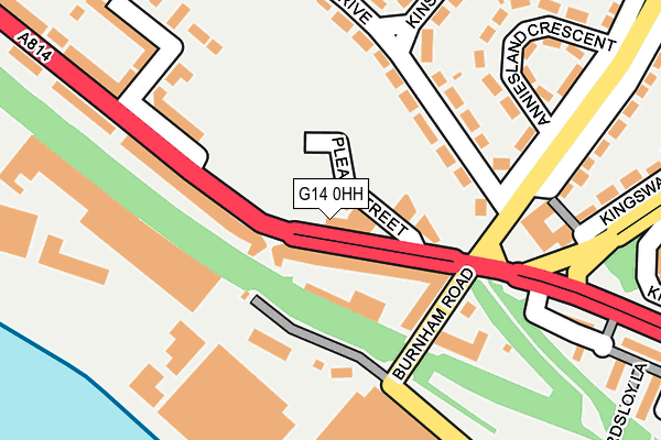 G14 0HH map - OS OpenMap – Local (Ordnance Survey)