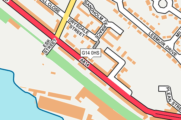 G14 0HS map - OS OpenMap – Local (Ordnance Survey)