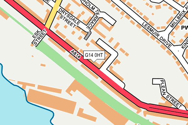 G14 0HT map - OS OpenMap – Local (Ordnance Survey)