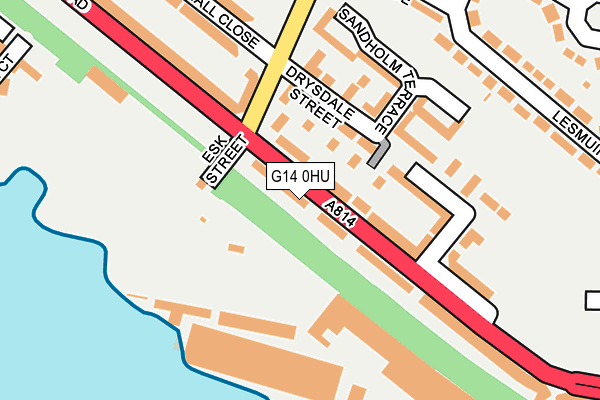 G14 0HU map - OS OpenMap – Local (Ordnance Survey)