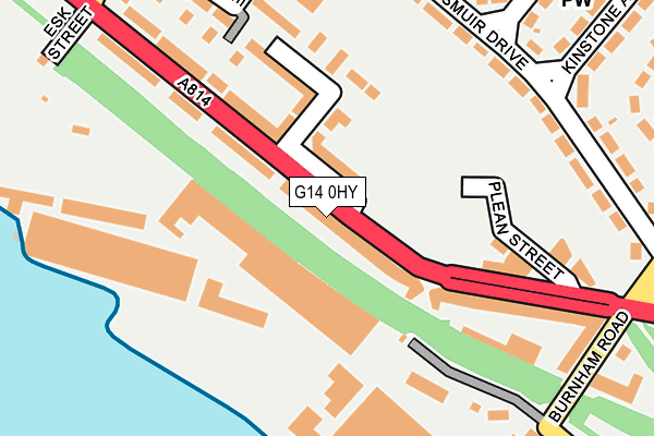 G14 0HY map - OS OpenMap – Local (Ordnance Survey)