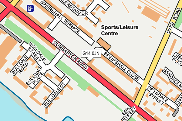 G14 0JN map - OS OpenMap – Local (Ordnance Survey)