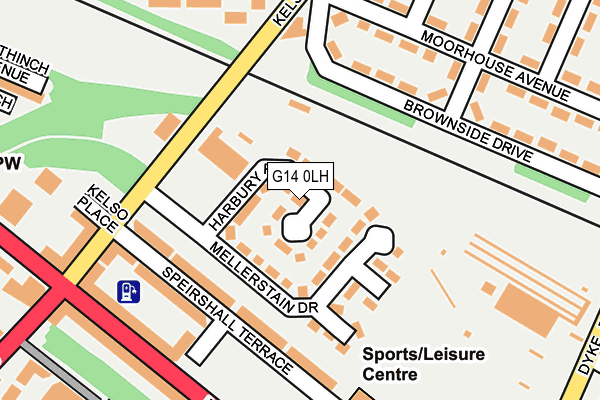 G14 0LH map - OS OpenMap – Local (Ordnance Survey)