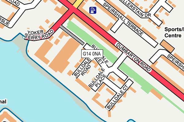 G14 0NA map - OS OpenMap – Local (Ordnance Survey)