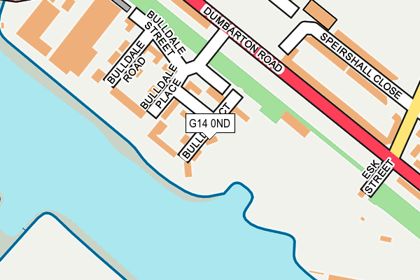 G14 0ND map - OS OpenMap – Local (Ordnance Survey)