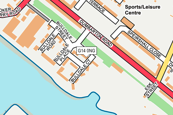 G14 0NG map - OS OpenMap – Local (Ordnance Survey)