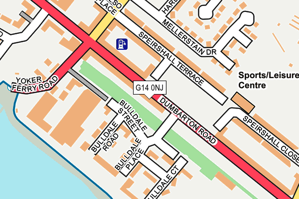 G14 0NJ map - OS OpenMap – Local (Ordnance Survey)